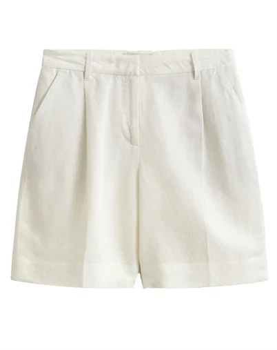 Gant - Linen Blend Shorts - Eggshell